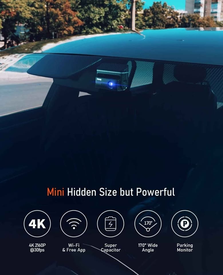 FocuWay 4K Dash Cam - 360° Rotation, Sony Night Vision - photo 3