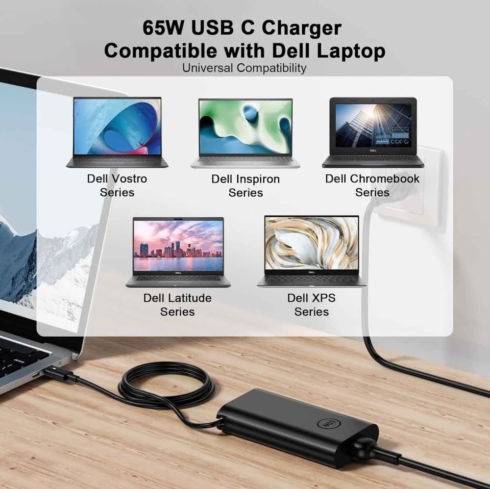 65W USB C Charger for Dell Latitude & XPS - photo 5