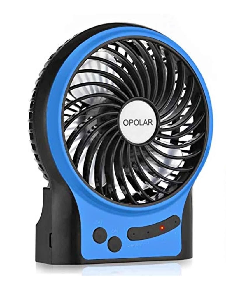 OPOLAR Portable Battery Operated Fan with 10 Hours Battery Life