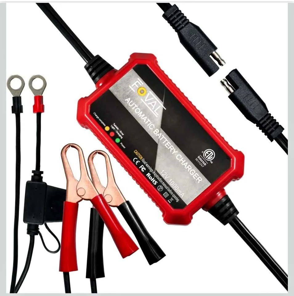 Foval Automatic Trickle Battery Charger 12V 1000mA
