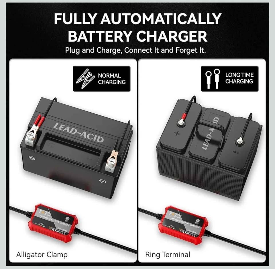 Foval Automatic Trickle Battery Charger 12V 1000mA - photo 5