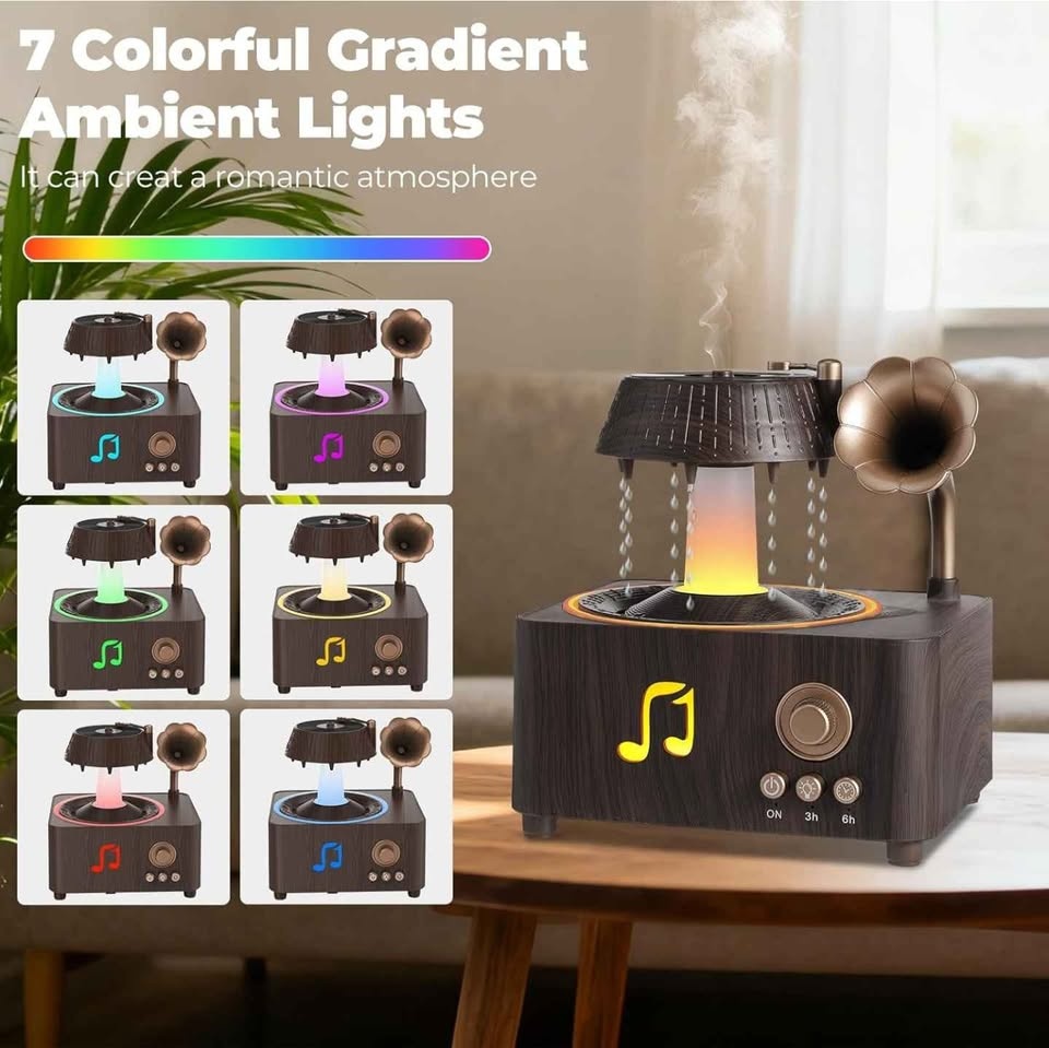 Raindrop Humidifier, Vintage Record Diffuser - photo 2