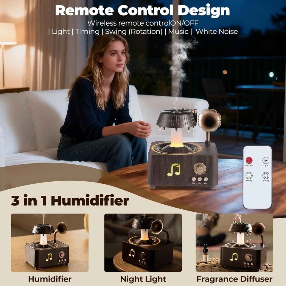 Raindrop Humidifier, Vintage Record Diffuser - photo 4