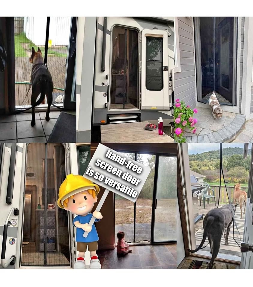 Magnetic Screen Door with Heavy Duty Mesh