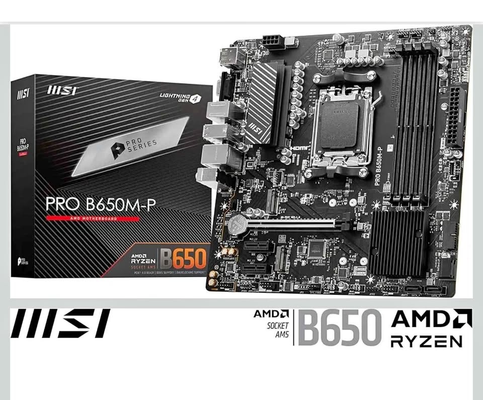 MSI Pro B650M-P AM5 mATX Motherboard