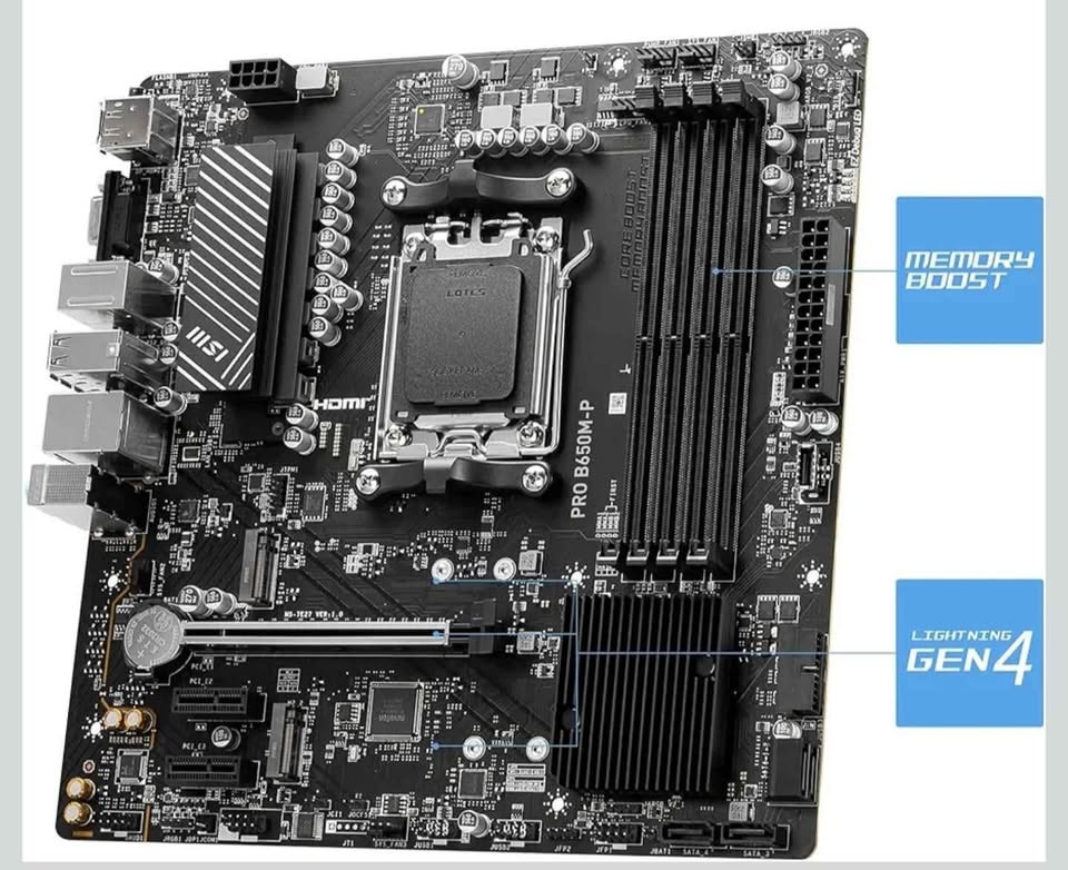 MSI Pro B650M-P AM5 mATX Motherboard - photo 3