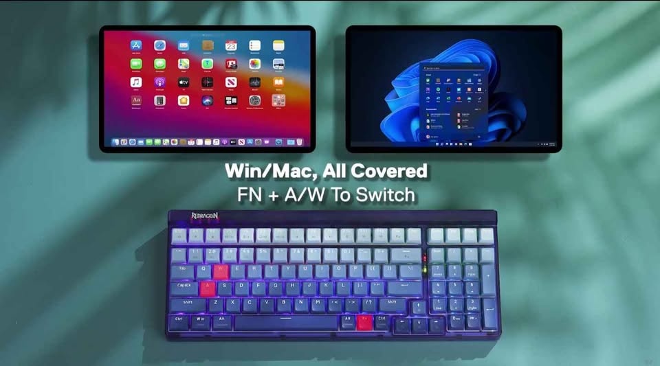 Redragon K656 PRO 3-Mode Wireless RGB Gaming Keyboard - photo 2
