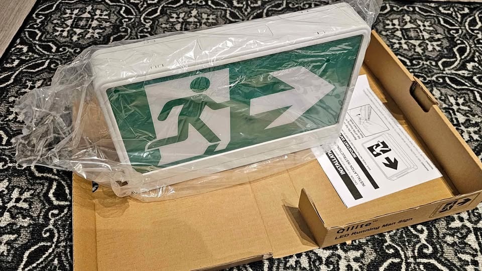 Qllite Running Man Exit Sign LED Emergency Light