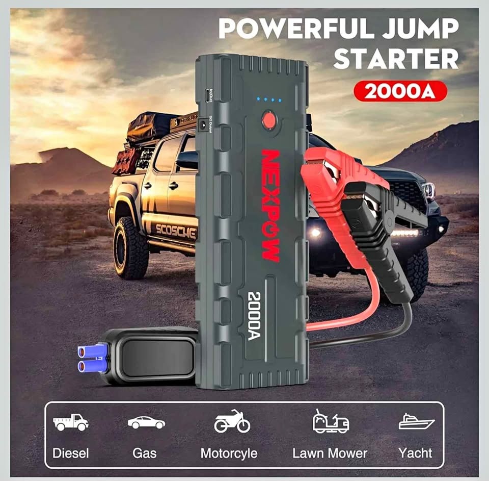 NEXPOW 2000A Peak Car Jump Starter