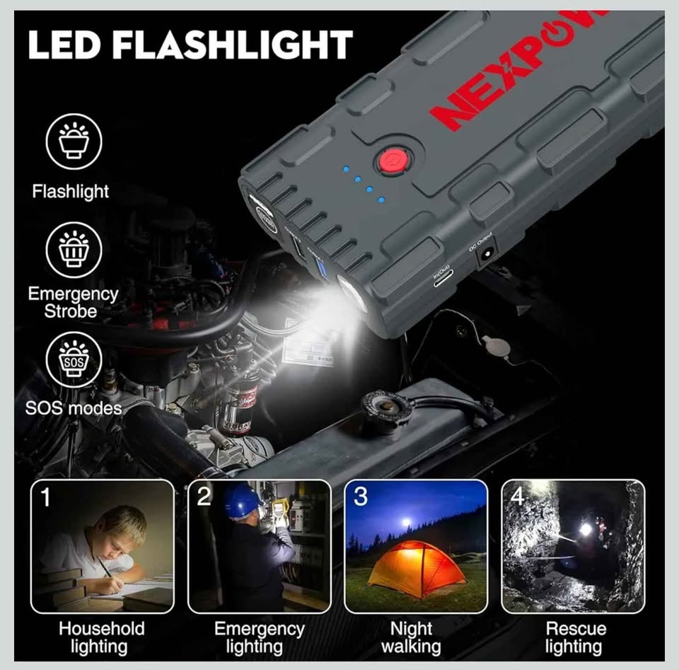 NEXPOW 2000A Peak Car Jump Starter - photo 4