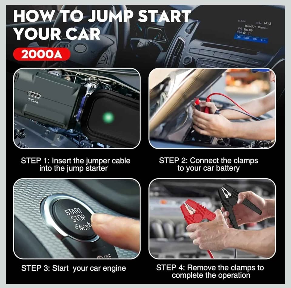 NEXPOW 2000A Peak Car Jump Starter - photo 5
