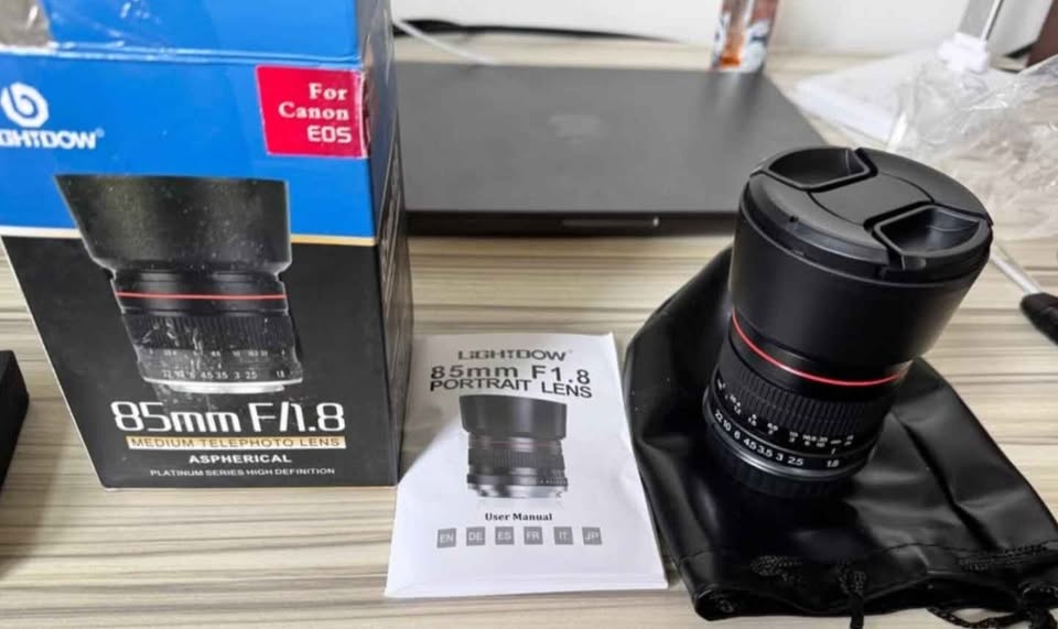 Lighdow 85mm f/1.8 Portrait Lens for Canon EOS - Open Box - photo 5