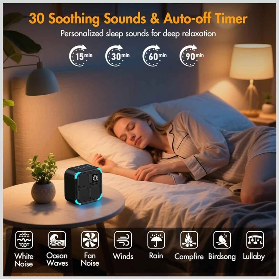 APUZOM Portable Bluetooth Speaker with Alarm Clock - photo 3