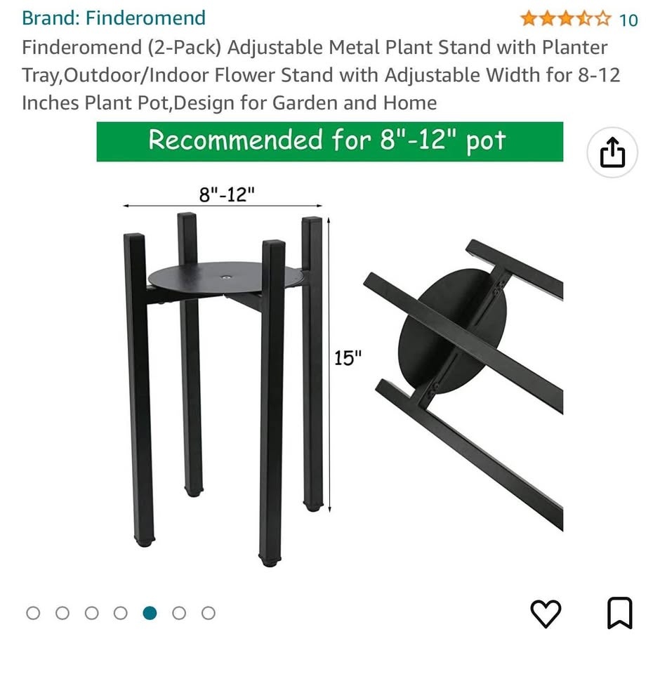 Plant stands: if the ad is up, it’s available I will not respond - photo 2