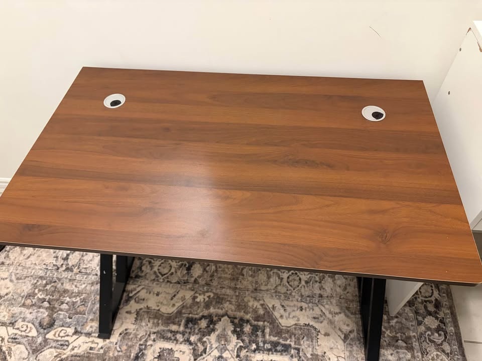 Black and Walnut Computer Desk - photo 2