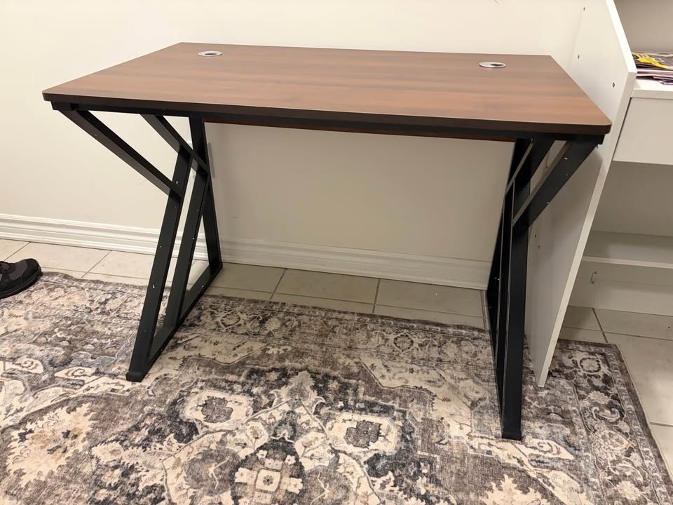 Black and Walnut Computer Desk - photo 3