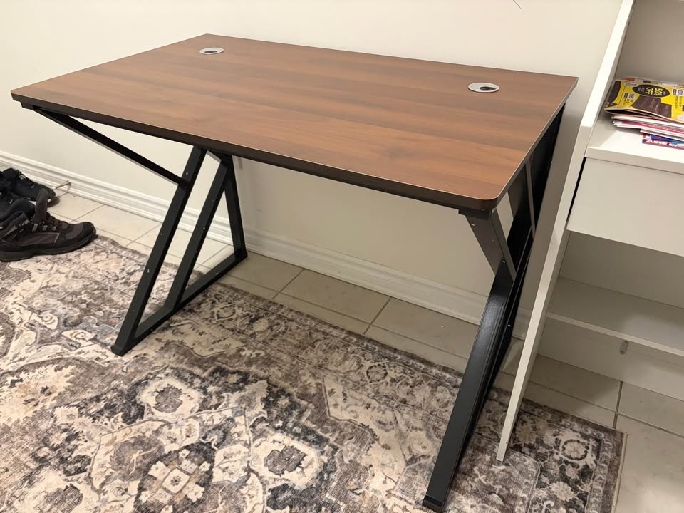 Black and Walnut Computer Desk - photo 4