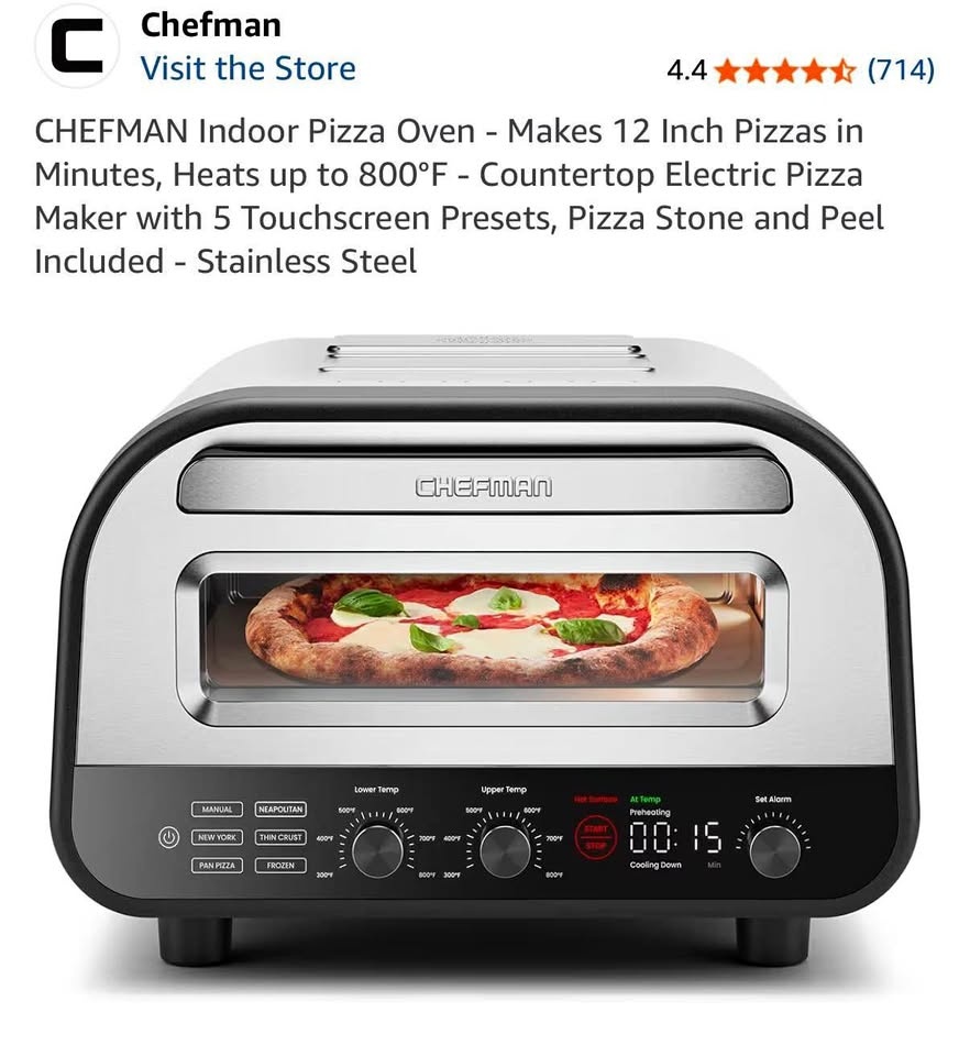 CHEFMAN Indoor Pizza Oven