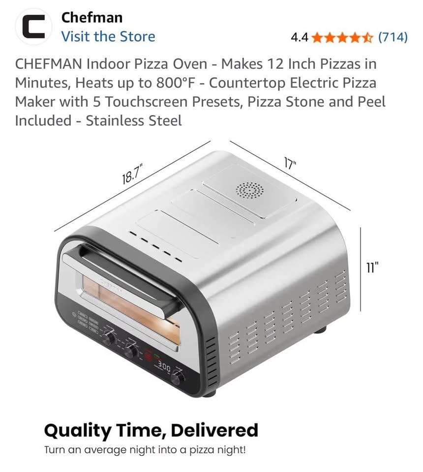 CHEFMAN Indoor Pizza Oven - photo 3