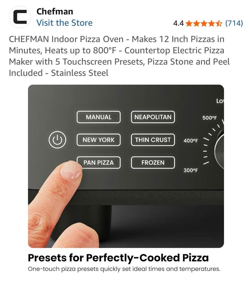 CHEFMAN Indoor Pizza Oven - photo 5