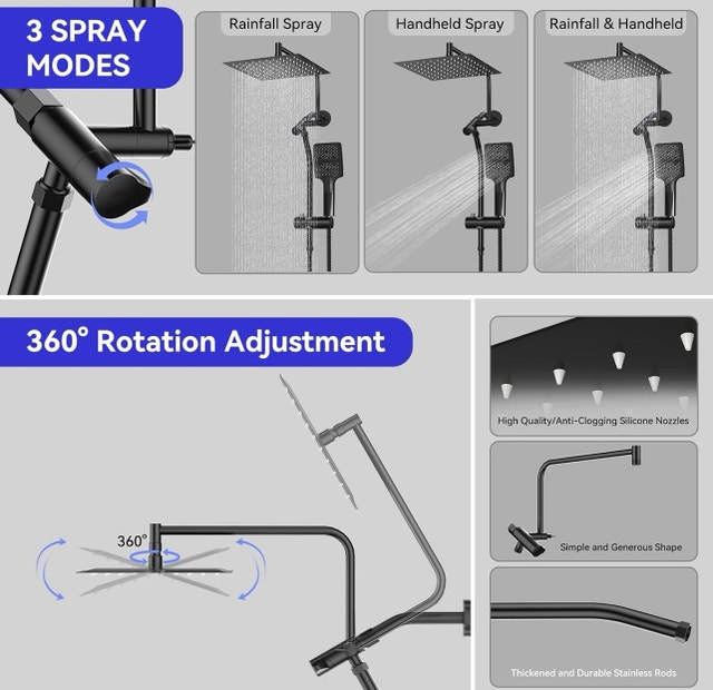 High Pressure Handheld Shower Head - photo 2
