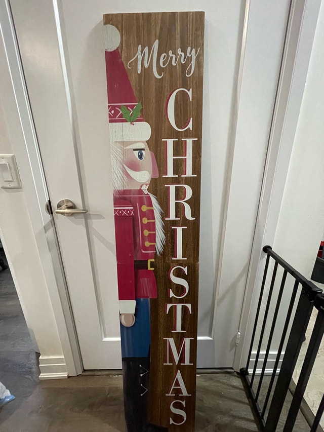Merry Christmas Welcome Porch Sign