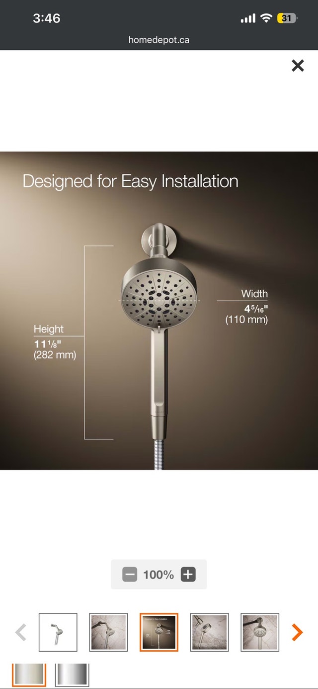 KOHLER Multifunction 1.75 gpm handshower - photo 3
