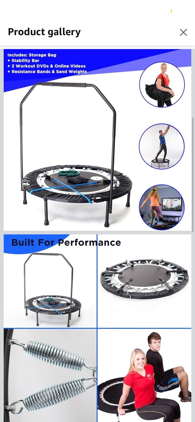 MXL Maximus PRO Rebounder Workout Trampoline - photo 3