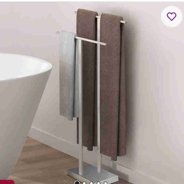 Stainless Steel Free Standing Bathroom Towel Rack