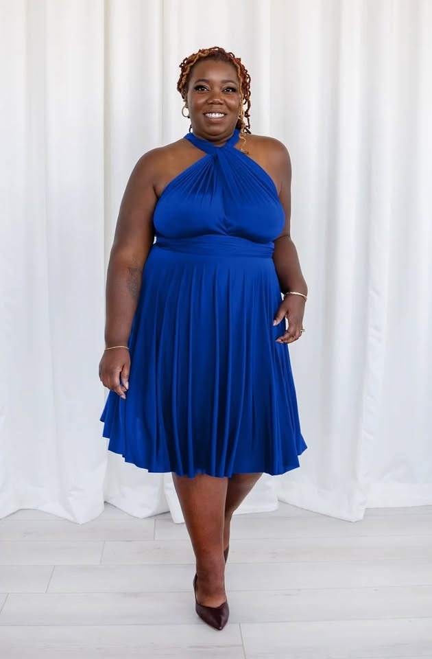 Sakura Midi Royal Blue - Convertible Dress - photo 2