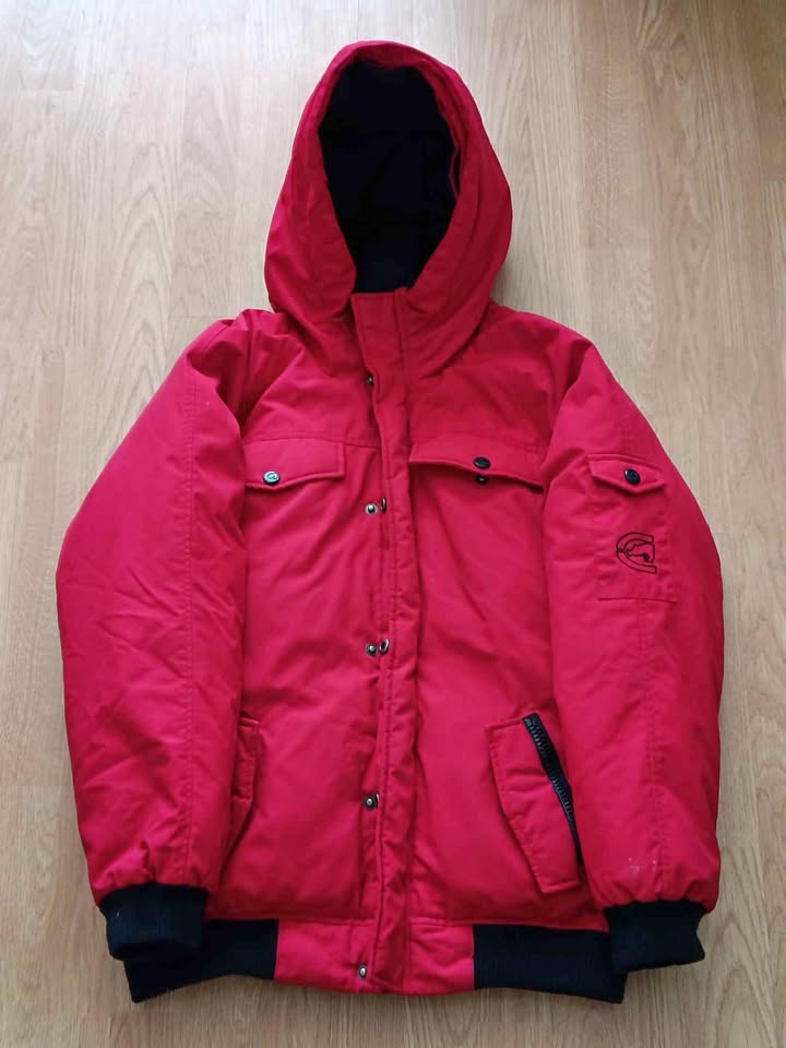 Ecko Unltd Red Down Winter Jacket – XXL – Hooded Streetwear Coat