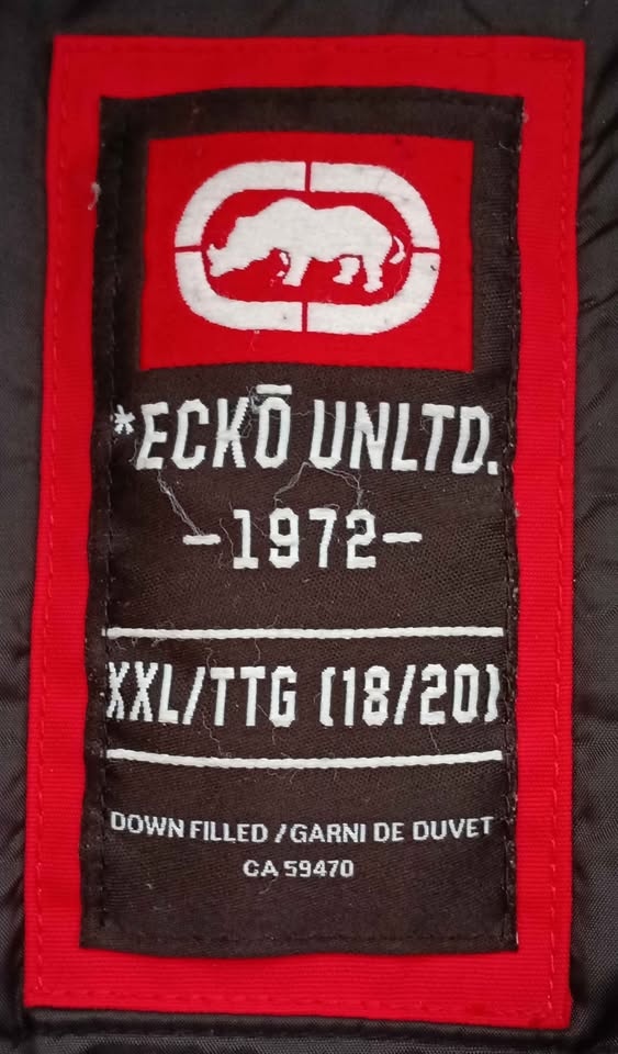 Ecko Unltd Red Down Winter Jacket – XXL – Hooded Streetwear Coat - photo 2