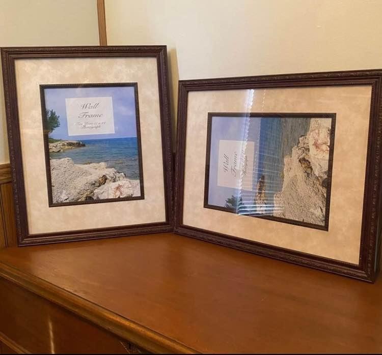 Beautiful Matted Wooden Frames