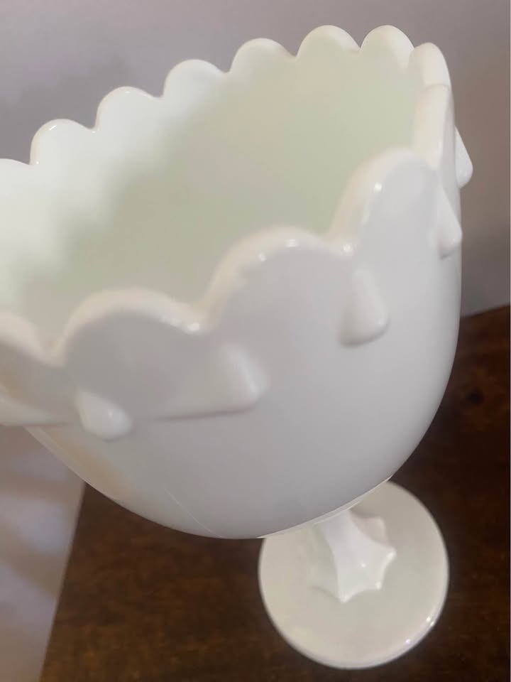 Vintage Indiana Milk Glass Compote - photo 2