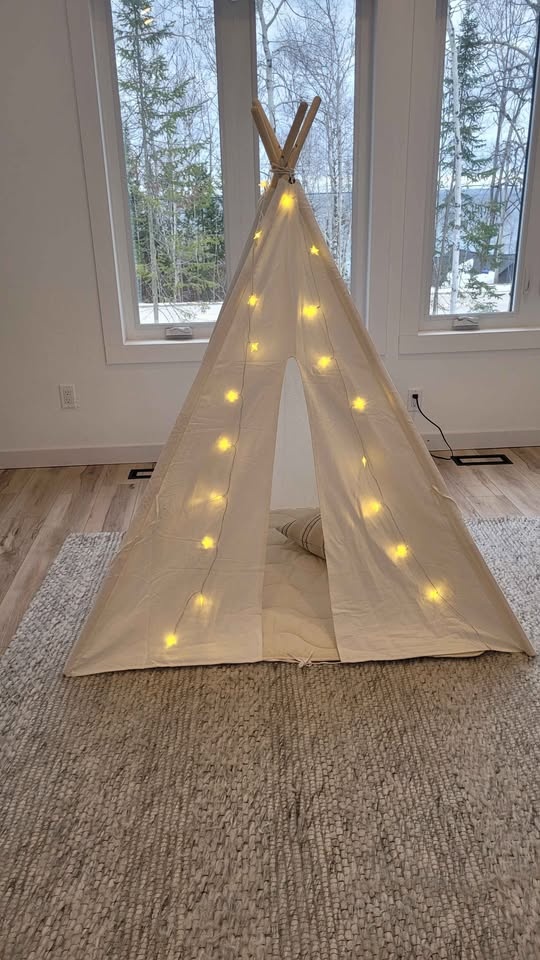 🐣🐰New Kids Teepee Tent with Star Lights & Mat🐣🐰 - photo 3