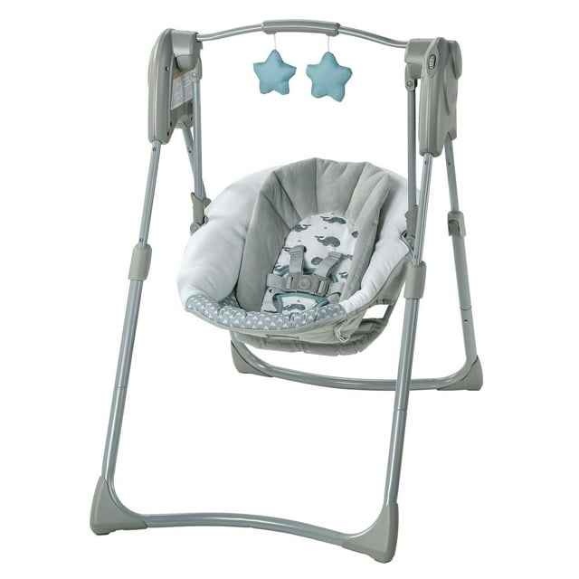 Open Box Graco Slim Spaces Compact Baby Swing - photo 4