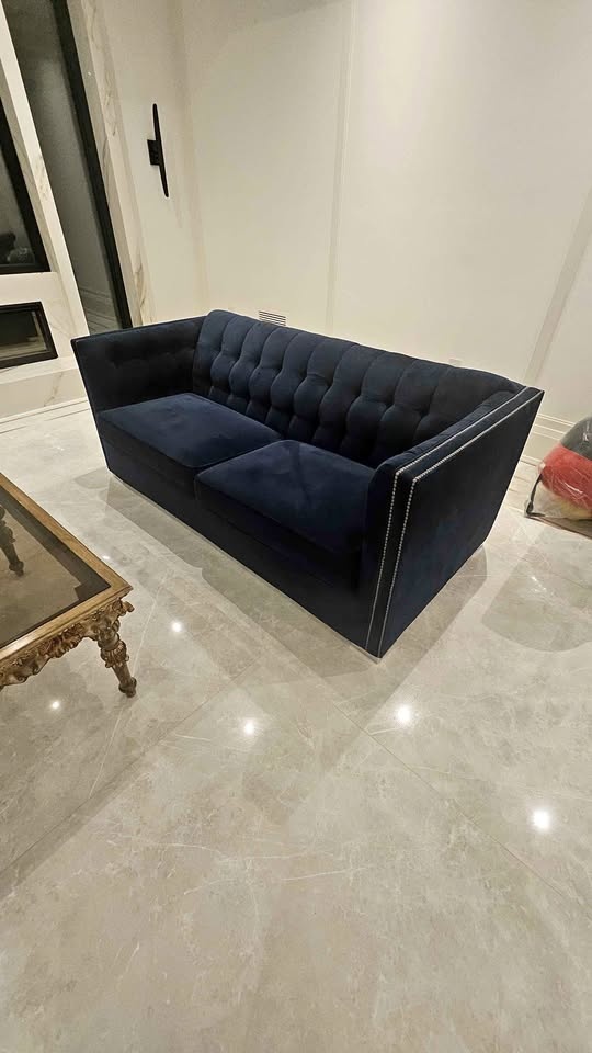 Sofa Blue Velvet