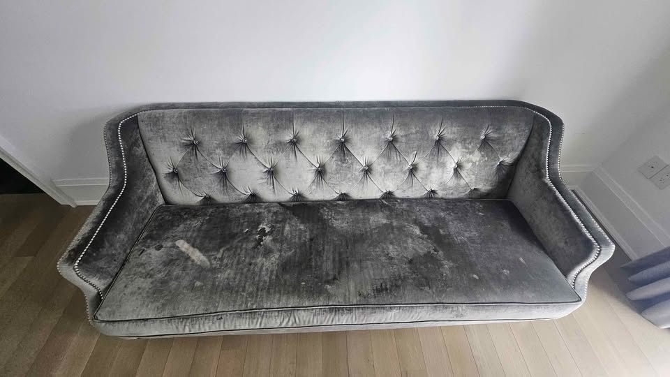 Sofa Grey Velvet - photo 3