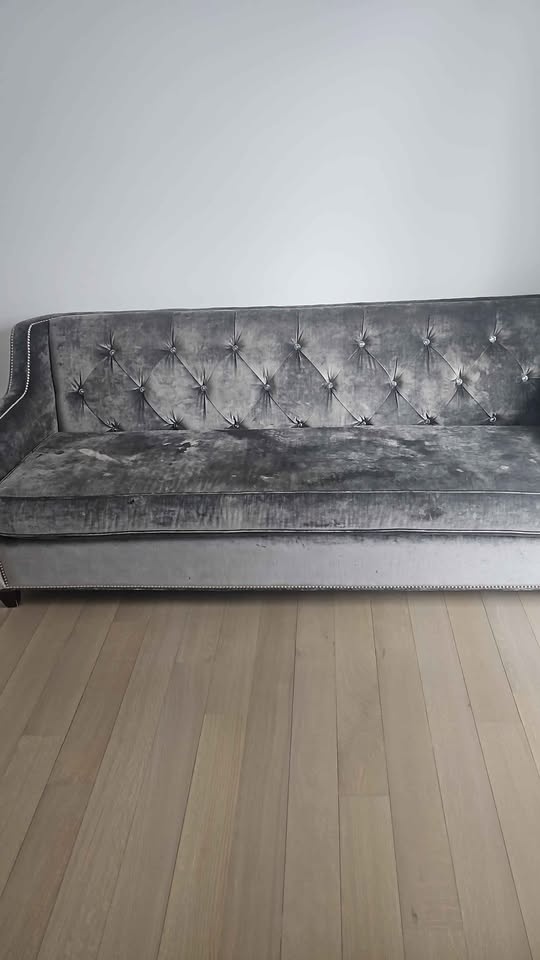 Sofa Grey Velvet - photo 4