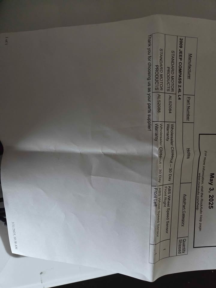 WHEEL SPEED SENSORS BOTH SIDES BRAND NEW - photo 2