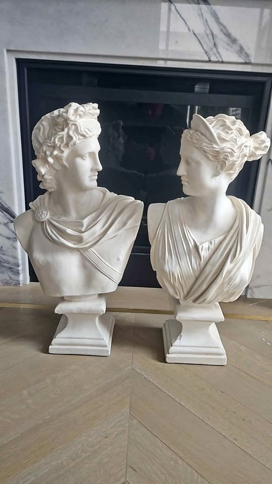 Apollo and Diana Bust Pair