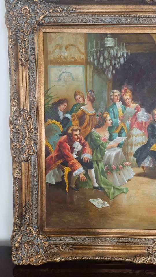 Oil Painting "Musical Scene" - photo 2