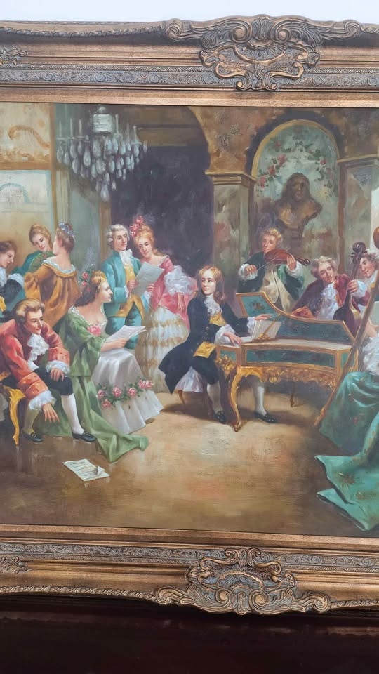 Oil Painting "Musical Scene" - photo 3