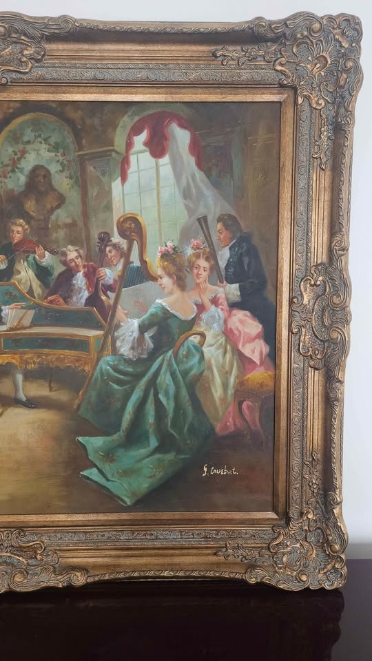 Oil Painting "Musical Scene" - photo 4