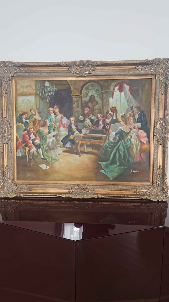 Oil Painting "Musical Scene" - photo 5