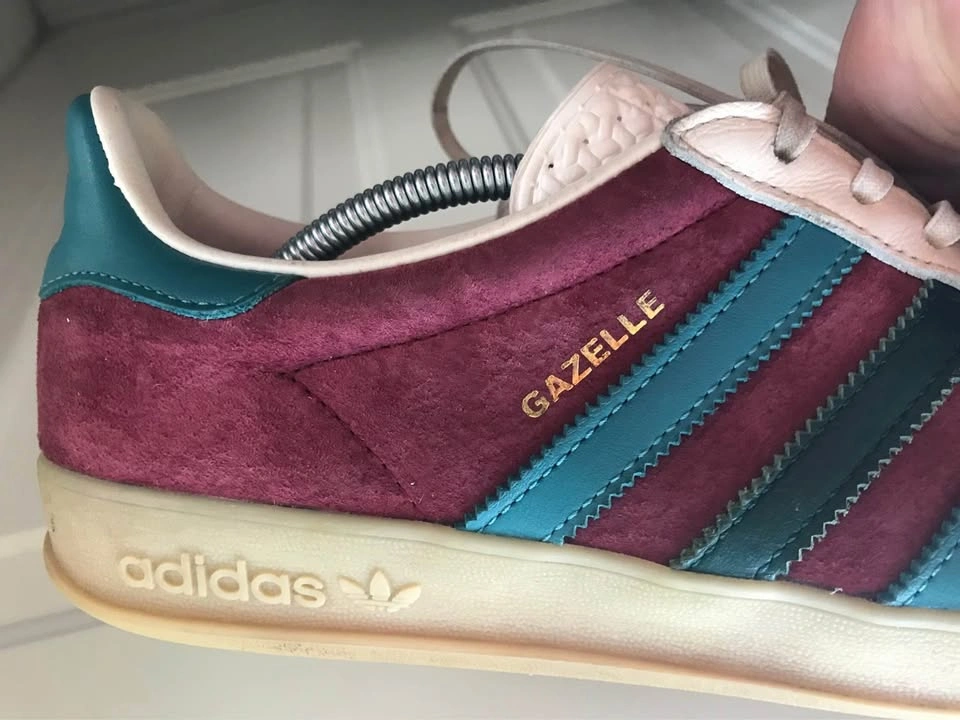 S: 9 Men ADIDAS Gazelle Indoors Burgundy - photo 3