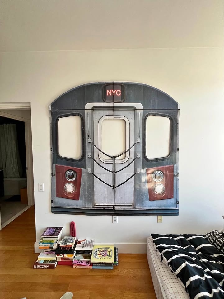 NYC Subway Train Cardboard Wall Decor