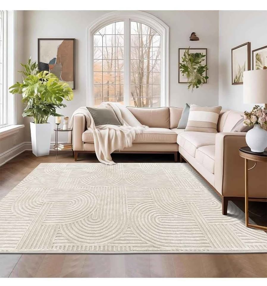 Brand New 6x9 Washable Area Rug – Boho Soft Non-Slip Living Room - photo 2