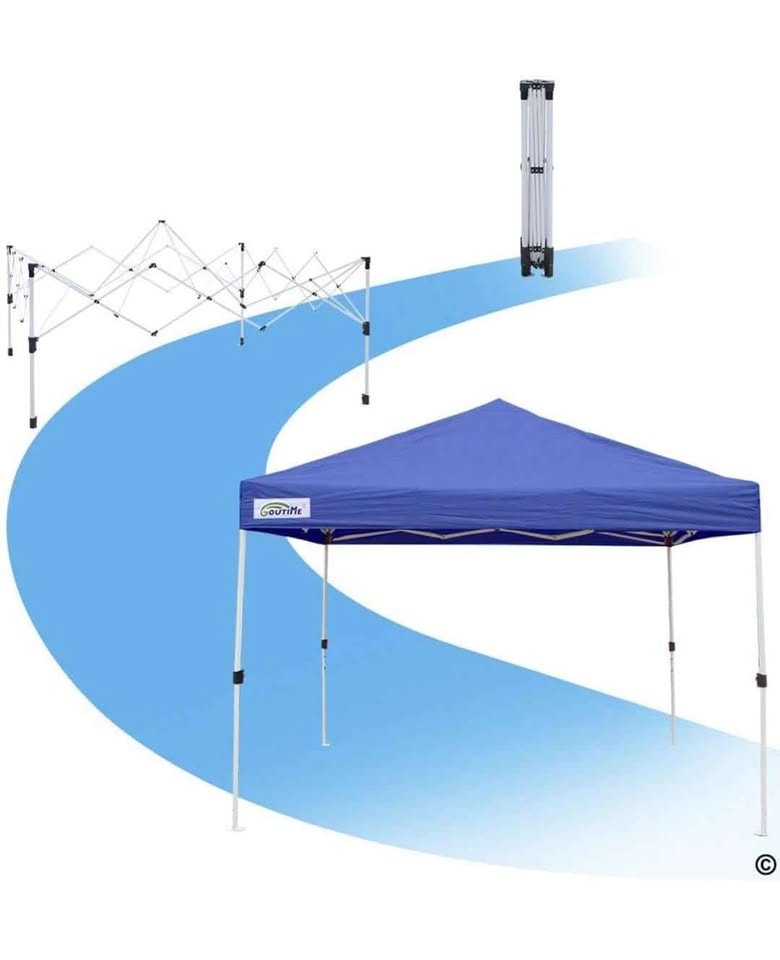10x10ft Waterproof Pop-Up Canopy Tent - Instant Foldable Shelter - photo 4