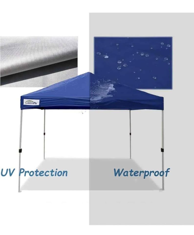 10x10ft Waterproof Pop-Up Canopy Tent - Instant Foldable Shelter - photo 5